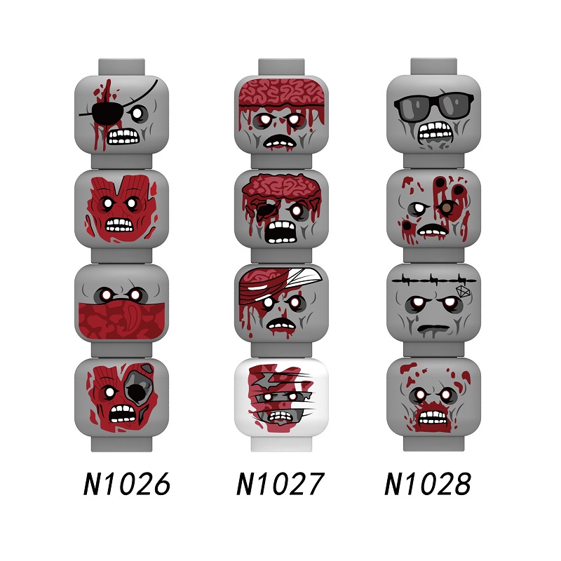 Kids Zombie Toys - 할로윈 좀비 해골 괴물 얼굴 머리