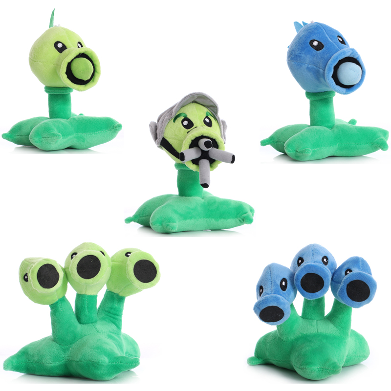 Kids Zombie Toys - 18cm 식물 대 좀비 Peashooter 플러시