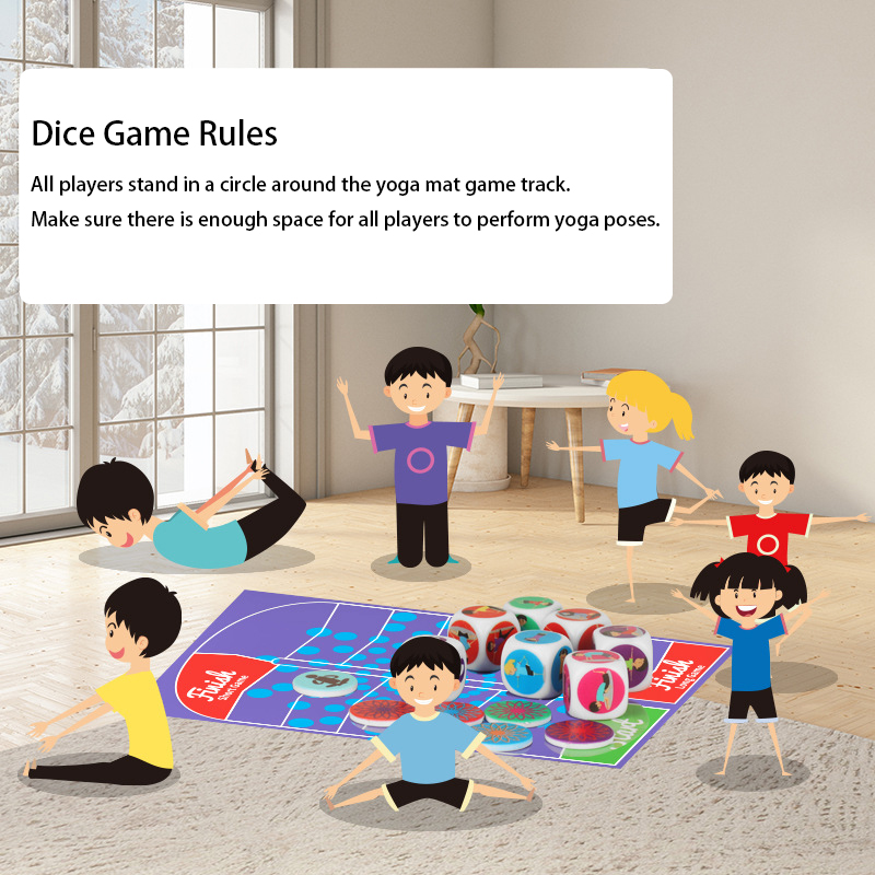 Kids Yoga Toys - 요가 주사위 장난감 재미있는 운동 주사위