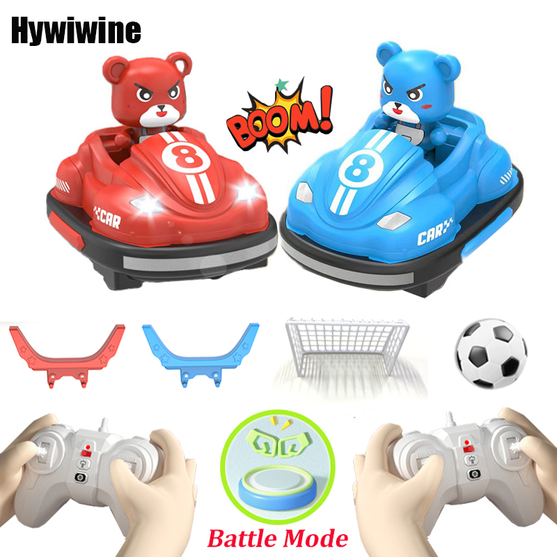 Kids Toys Under 50 - 2.4G 범퍼 전투 RC 자동차 LED