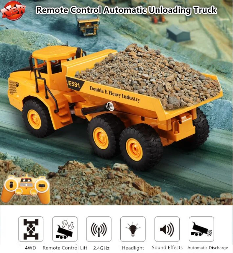 Kids Toys Under 50 - 원격 제어 덤프 트럭 RC 1:20