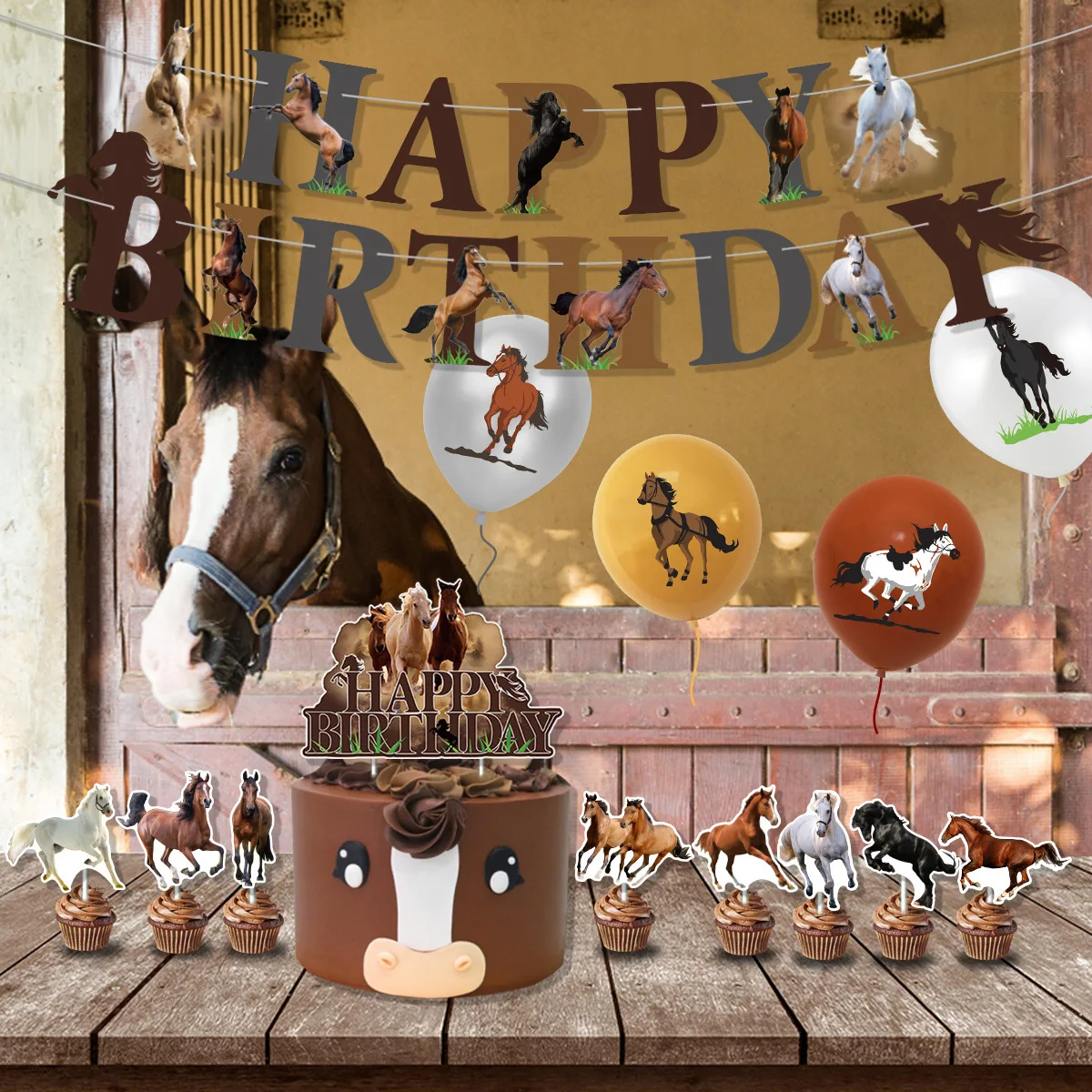 말 경주 생일 파티 장식 거대한 말 호일 풍선 큰 말  - Kids Toys Horse 리뷰 및 가격