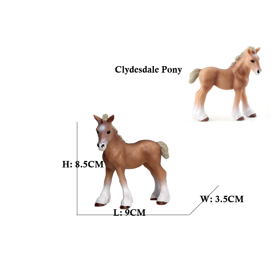 말 인형 샤이어 아라비안 피규어, 포니 모델, 농장 동 - Kids Toys Horse 리뷰 및 가격