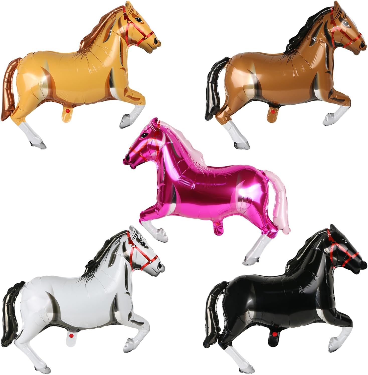 말 모양 포일 풍선 서부 카우보이 테마 파티 장식 동물 - Kids Toys Horse 리뷰 및 가격