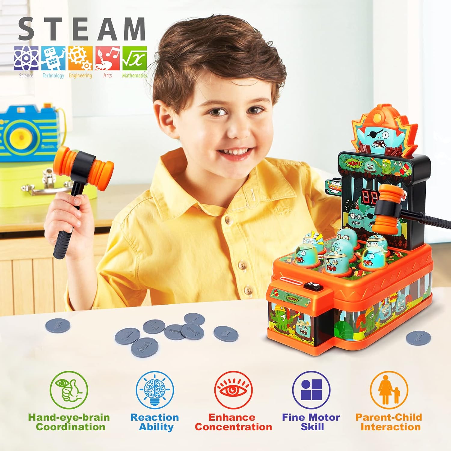 좀비 잡기 게임 장난감 어린이용 아케이드 게임 미니 전 - Kids Zombie Toys 리뷰 및 가격