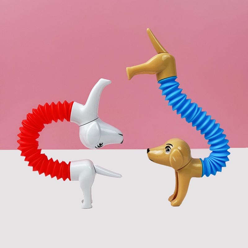 참신한 봄 개 팝 튜브 감각 장난감, 스트레스 해소 벨 - Kids Toys Dog 리뷰 및 가격