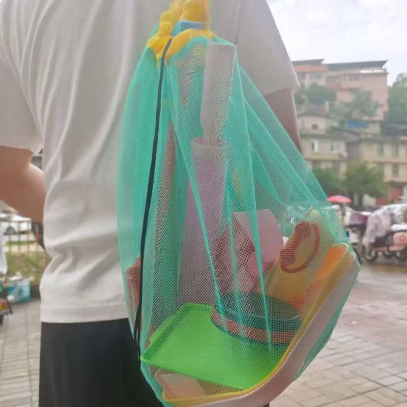 대용량 휴대용 메쉬 비치 수납 가방 통기성 접이식 1개 - Kids Toys Kids Toys 리뷰 및 가격