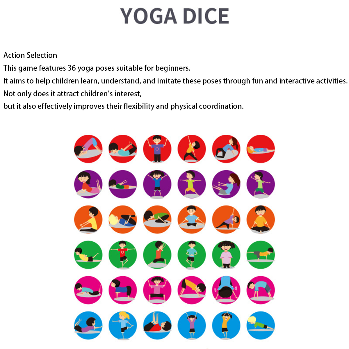 요가 주사위 장난감 재미있는 운동 주사위 운동 주사위  - Kids Yoga Toys 리뷰 및 가격