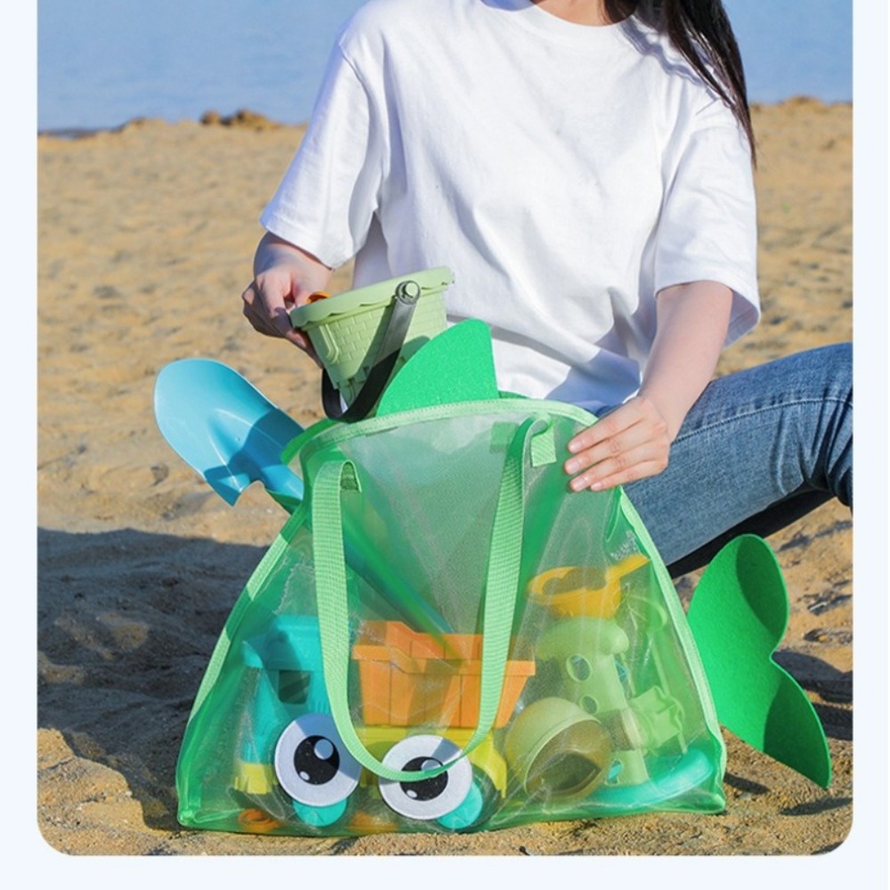 어린이용 메쉬 비치백, 화려한 만화 상어 동물 모양,  - Kids Toys Kids Toys 리뷰 및 가격