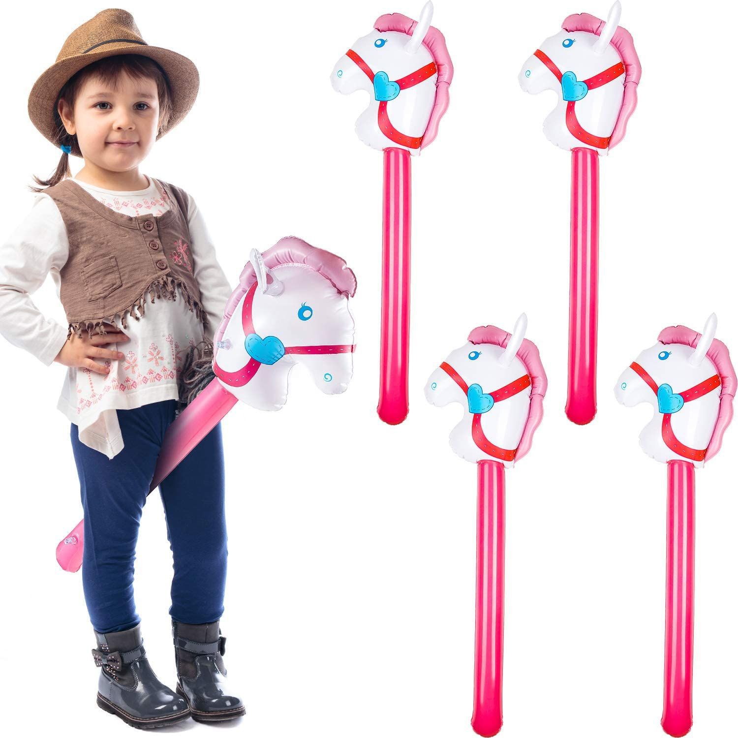 풍선 말머리 스틱, 유니콘 레인보우 말 풍선, 긴 스틱 - Kids Toys Horse 리뷰 및 가격