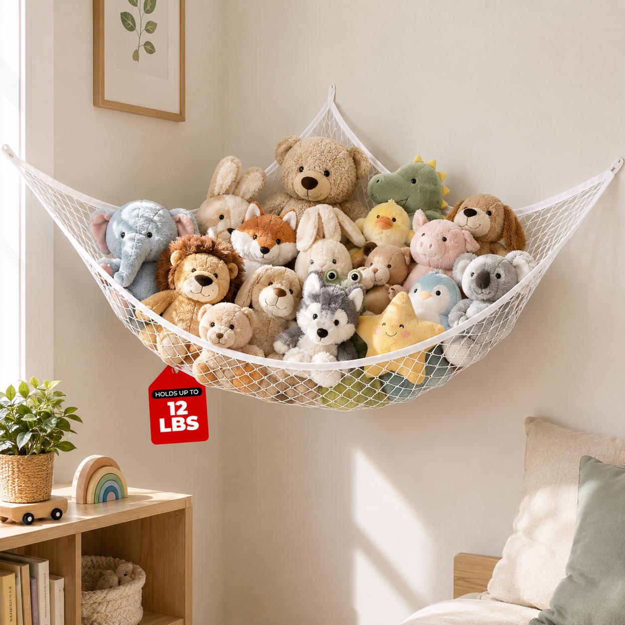 메쉬 장난감 보관 해먹 걸이형 봉제인형 정리망 대형 공 - Kids Toys Kids Toys 리뷰 및 가격