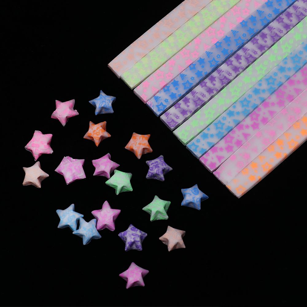 어둠 속에서 빛나는 행운의 별, 종이 접기 형광 스트립 - Glow In Dark Stars 리뷰 및 가격