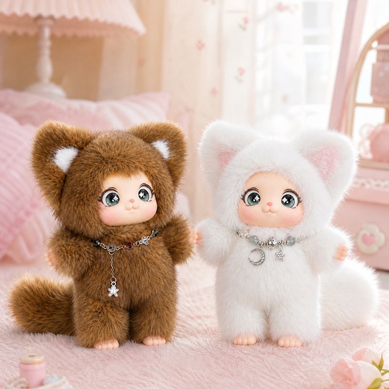 18cm 새롭고 귀여운 가족 여우 플러시 펜던트 귀여운 - Kids Toys Doll 리뷰 및 가격