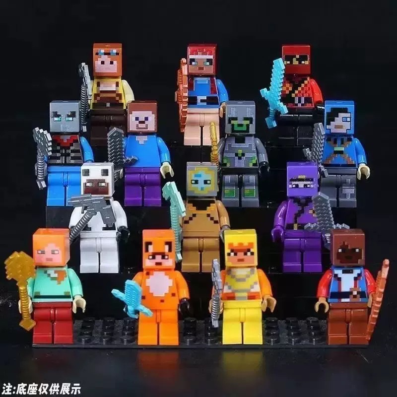 30/60pcs 만화 마인 크래프트 빌딩 블록 작은 입 - Lego Building Blocks 리뷰 및 가격