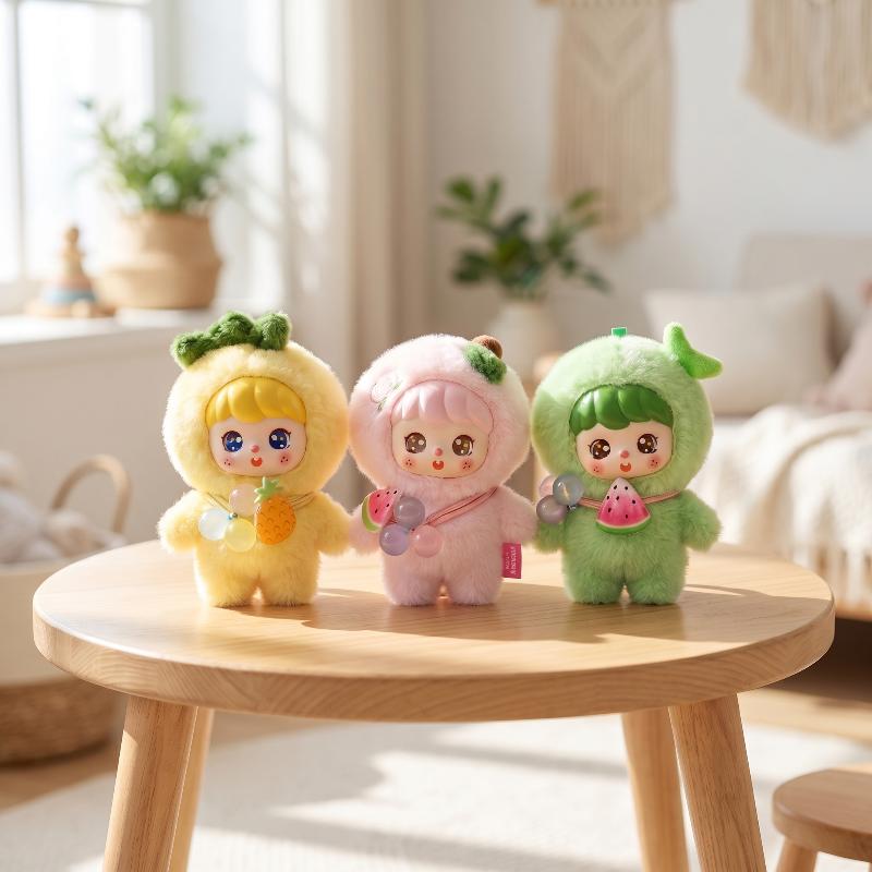 귀여운 과일 플러시 인형 열쇠고리 10cm 부드러운 푹 - Kids Toys Doll 리뷰 및 가격