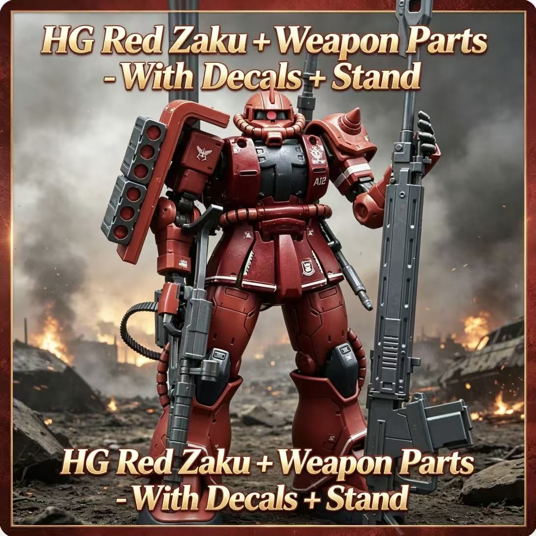 024HG 차르스 커스텀 올드 타입 레드 자쿠 I HG - Bandai Model Gundam Hg 리뷰 및 가격