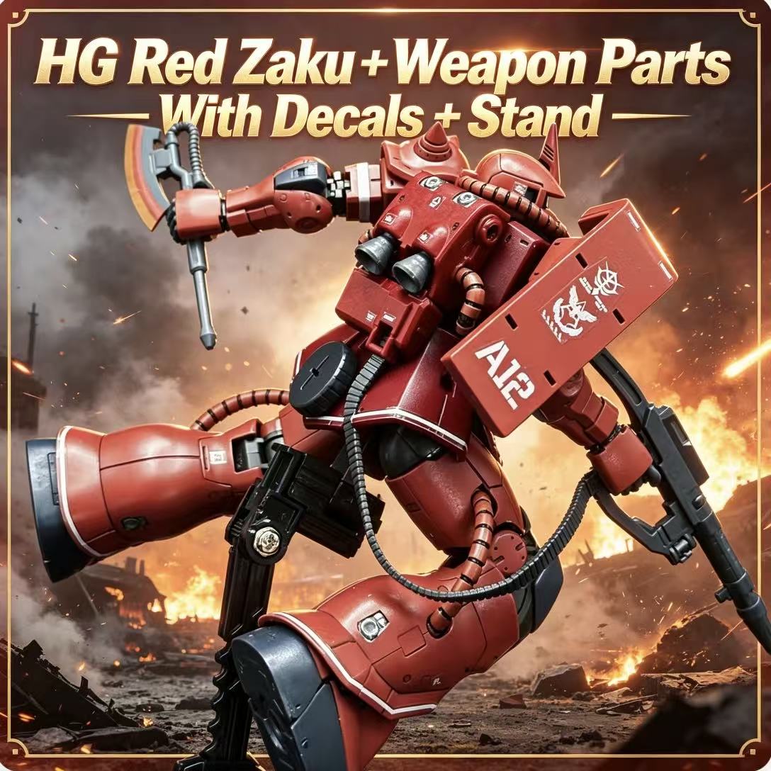024HG 차르스 커스텀 올드 타입 레드 자쿠 I HG - Bandai Model Gundam Hg 리뷰 및 가격