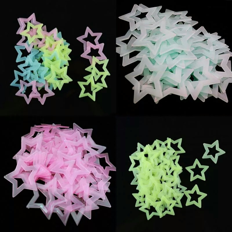 3D 할로우 스타 에너지 저장 형광 글로우, 어둠 속에 - Glow In Dark Stars 리뷰 및 가격