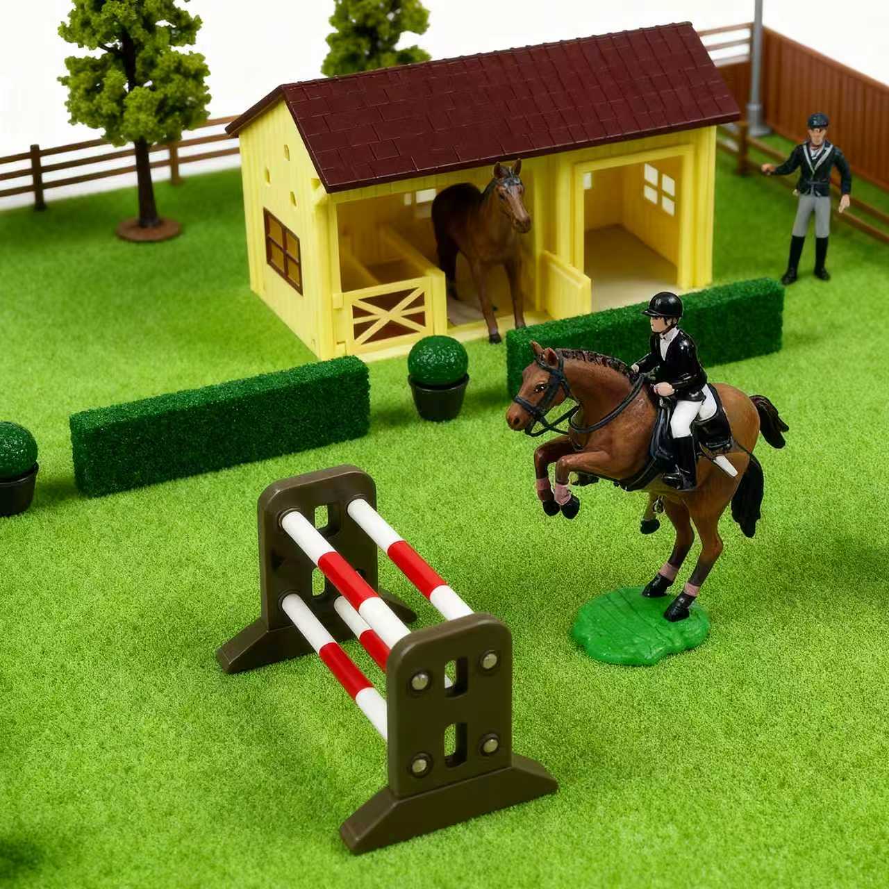 시뮬레이션 말 마구간 놀이 세트 승마 농장 동물 피규어 - Kids Toys Horse 리뷰 및 가격